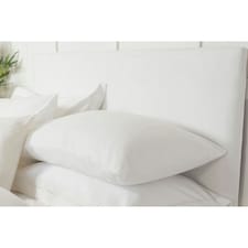 Belledorm Faux Suede Headboard Cover - White - King White | King