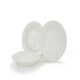 image 2 of 4pc Professional Alumina White Porcelain Classic Rim Pasta Bowls