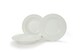 image 2 of 4pc Professional Alumina White Porcelain Classic Rim Pasta Bowls