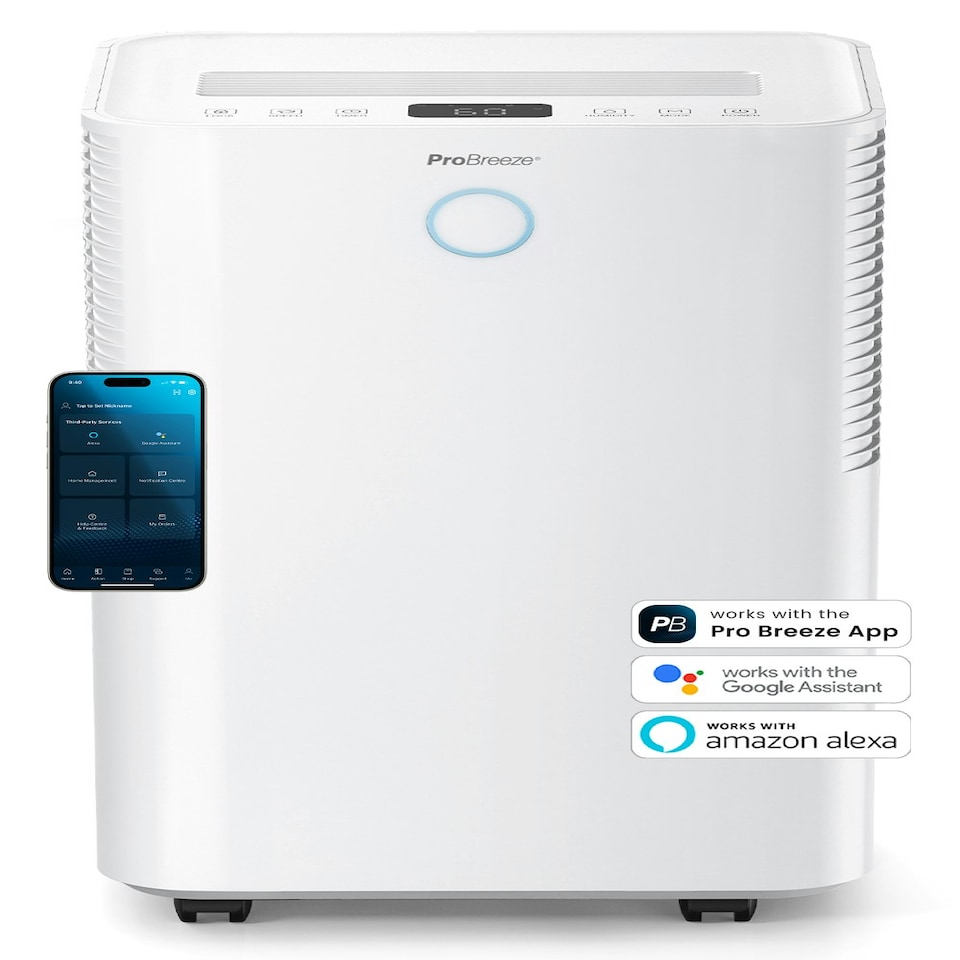 image 1 of Pro Breeze OmniDry 20L Dehumidifier with Smart App Control