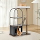 image 4 of COSTWAY 118 cm Cat Tree Tower Cat Condo Activity Center