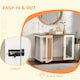 image 6 of PawHut Dog Crate Furniture with Lockable Door, for Large Dogs - White