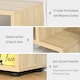 image 5 of HOMCOM Multipurpose 8-Grid Bookshelf Shelf, Bathroom, Kitchen