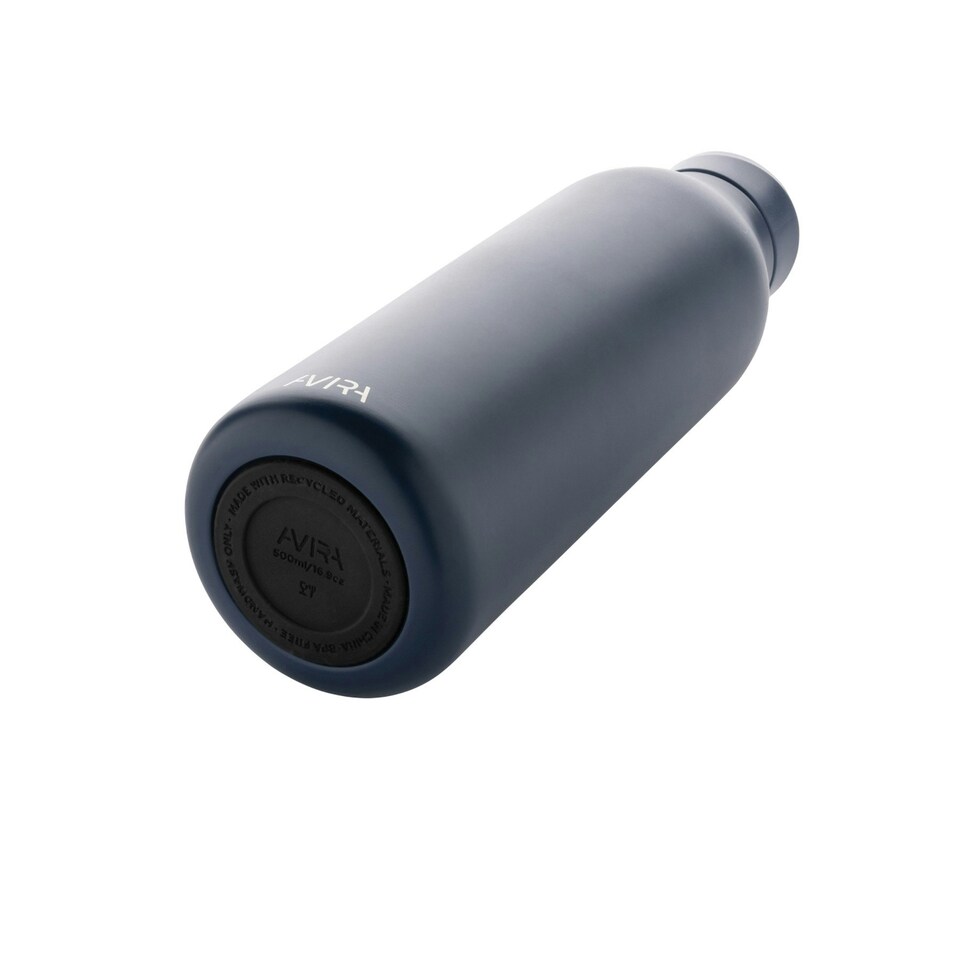 image 1 of Avira Avior Recycled Stainless Steel 500ml Water Bottle - Navy - One Size | Blue | One Size