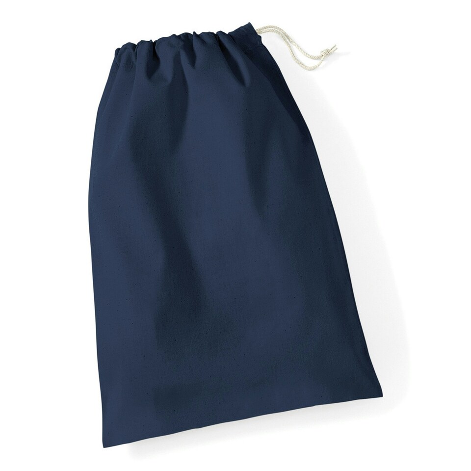 image 1 of Westford Mill Cotton Stuff Bag - Navy Blue - XL Blue | XL