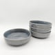 image 1 of Reactive Ash Blue Glaze Dinnerware Pasta Bowl 4pc Set 20cm