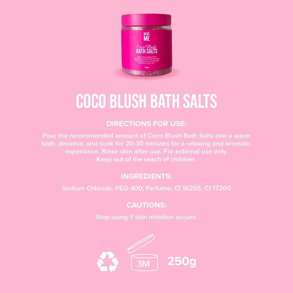 image 1 of Give Me Coco Blush Bath Salts