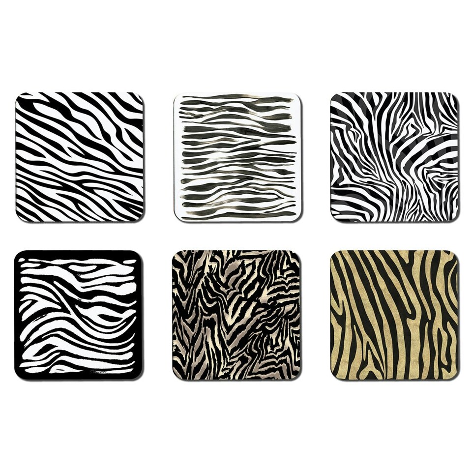 image 1 of The Zebra Print Collection (Placemat & Coaster Set)