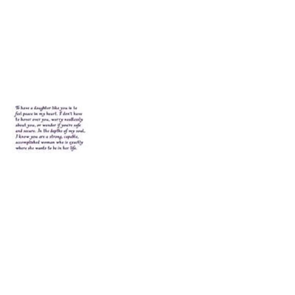 image 1 of A Daughter Like You Open Greeting Card