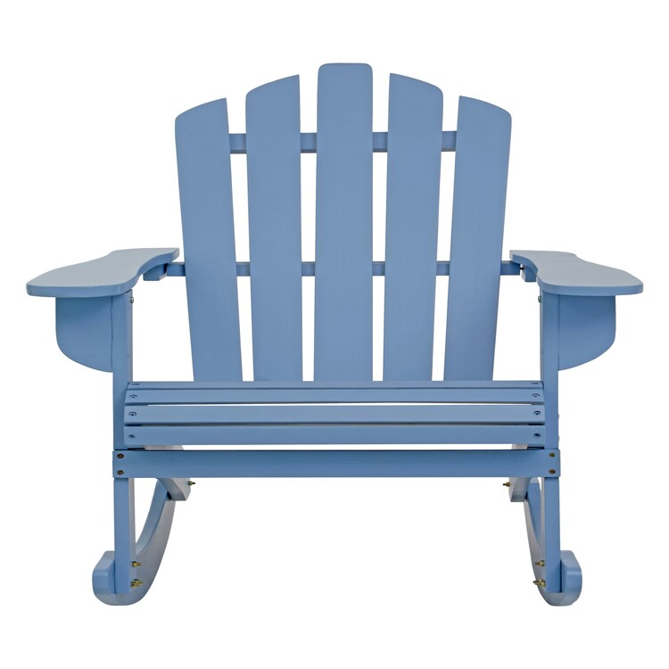 Interiors By Premier Blue Rocking Chair, Water-Resistance Rocking Outdoor Chair, Eco-Friendly Garden Rocking Chair Blue