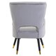 image 4 of Interiors by Premier Grey Velvet Cut Out Back Chair, Sturdy Support Homebase Chair, Built to Last Velvet Desk Chair