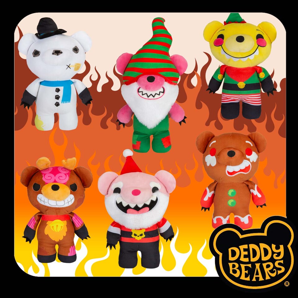 image 1 of PMS Deddy Bears Gnomer Plush Toy 30cm x 12.8cm in Coffin Box - Green
