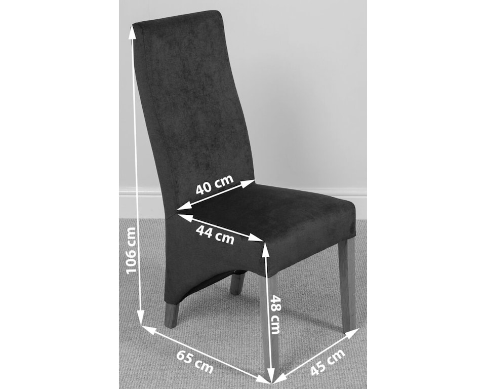 image 1 of Dakota 182 x 92cm Oak Large Dining Table and 6 Lola Fabric Chairs | Grey | Grey