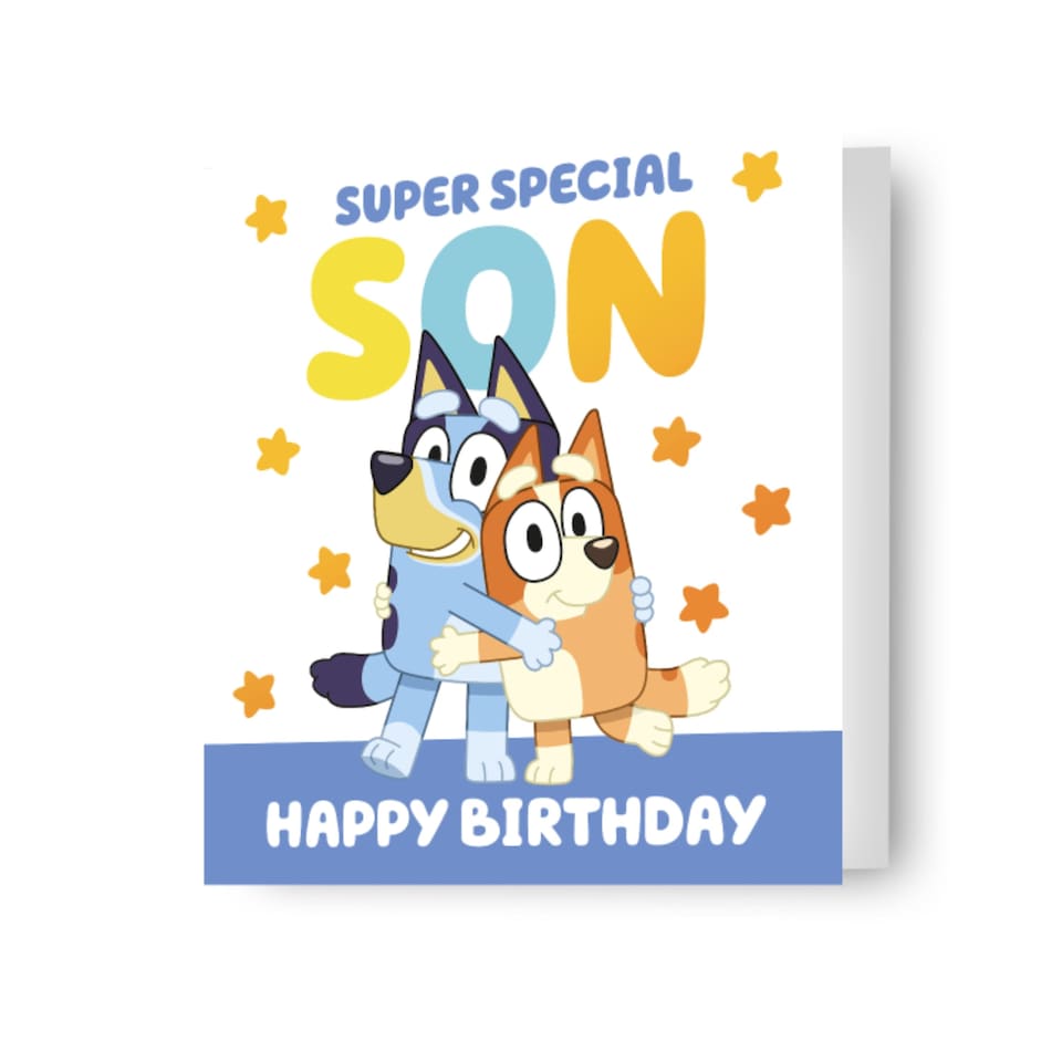 image 1 of Bluey 'Super Special Son' Birthday Card