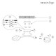 image 6 of Lina 3-Light Chrome Flush Ceiling Light