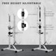 image 4 of HOMCOM Adjust Pair of Barbell Squat Racks Stand Weight Lifting Bench Press Gym