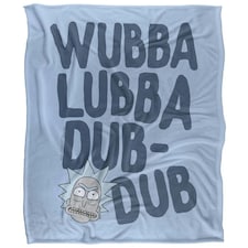 Rick And Morty Wubba Lubba Dub Dub Blanket - Multicoloured - One Size