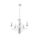 image 7 of ValueLights Traditional 5 Way Chrome Flemish Style Ceiling Light Chandelier Fitting | Chrome