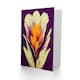 image 2 of Elegant Flower Bloom Purple Orange Floral Birthday Card