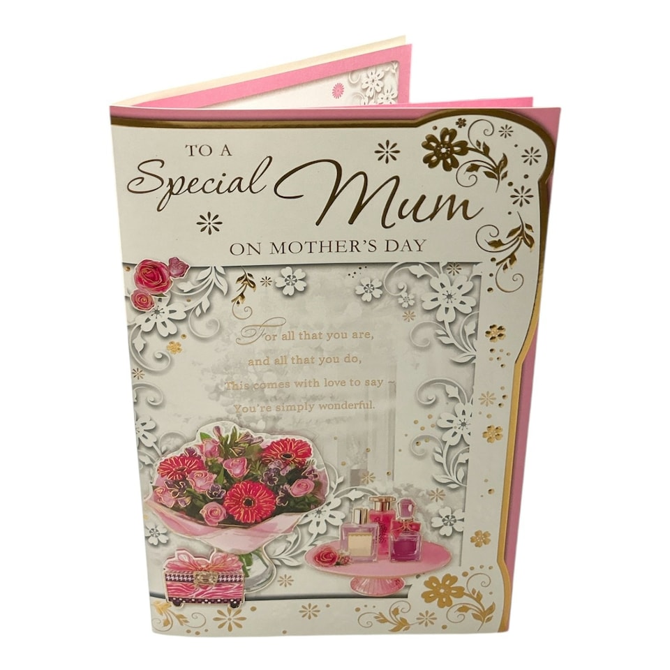image 1 of To A Special Mum Floral and Perfume Design Keepsake Mother's Day Boxed Card