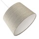 image 5 of Silver Grey Jacquard Cotton Drum Lamp Shade for Lamp Base or Pendant | Grey | 12"