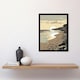 image 2 of Sunrise Walk on Filey Beach Coastal Home Decor 12x16" Framed Wall Art Print