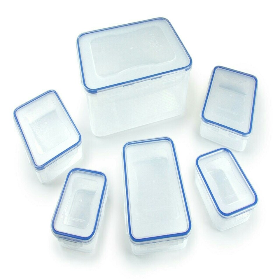 image 1 of LocknLock Food Storage Containers | 6 Meal Prep Containers Reusable | Lunch Box
