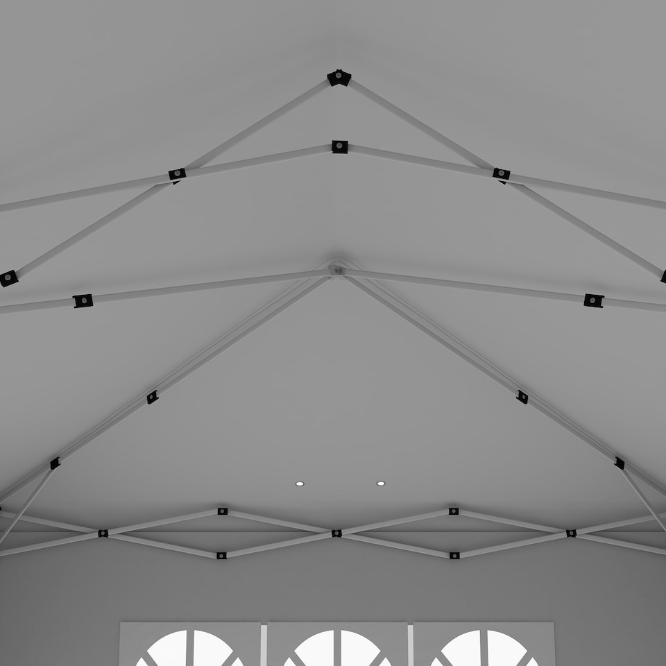 image 1 of Outsunny 3 x 6m Pop Up Gazebo Height Adjustable Party Tent w/ Storage Bag Black