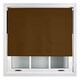 image 1 of FURNISHED Roller Blind Blackout Easy Fit Trimmable Insulated UV Protection with Metal Fittings | Brown | Brown