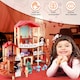 image 3 of Starry Night Dream House - 3-Story Castle Dollhouse Playset with Furniture & DIY Assembly