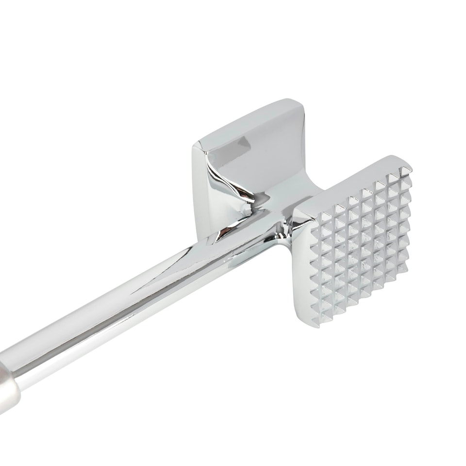 image 1 of KitchenCraft Meat Tenderiser Hammer Silver Aluminium