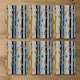 image 2 of Beautiful meadow flowers on candy colorful brush stripe (Coaster)