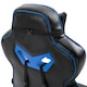image 8 of Vinsetto Gaming Chair Ergonomic Reclining Manual Footrest Wheels Stylish Blue