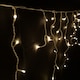 image 2 of 300 LED 7.5m Premier Christmas Outdoor 8 Function Icicle Lights in Warm White