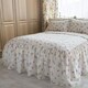 image 1 of Belledorm Delphine Bedspread - White/Yellow/Pink - King