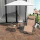 image 2 of Outsunny Zero Gravity Chair, Reclining Lounger w/ Pillow Beige