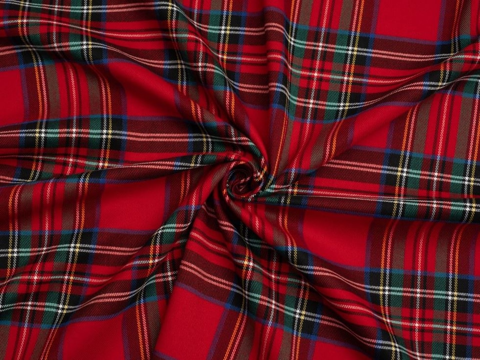 Minerva Core Range Red Stretch Woven Polyester Viscose Suiting Fabric for Dressmaking, 140cm / 55" Wide - per metre