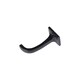 image 2 of Hammer & Tongs Square Back Curved Hook - W30mm x H45mm - Black