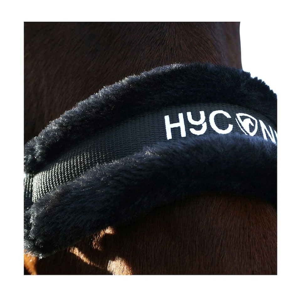 image 1 of HYCONIC Faux Fur Horse Lead Rope - Black - Pony