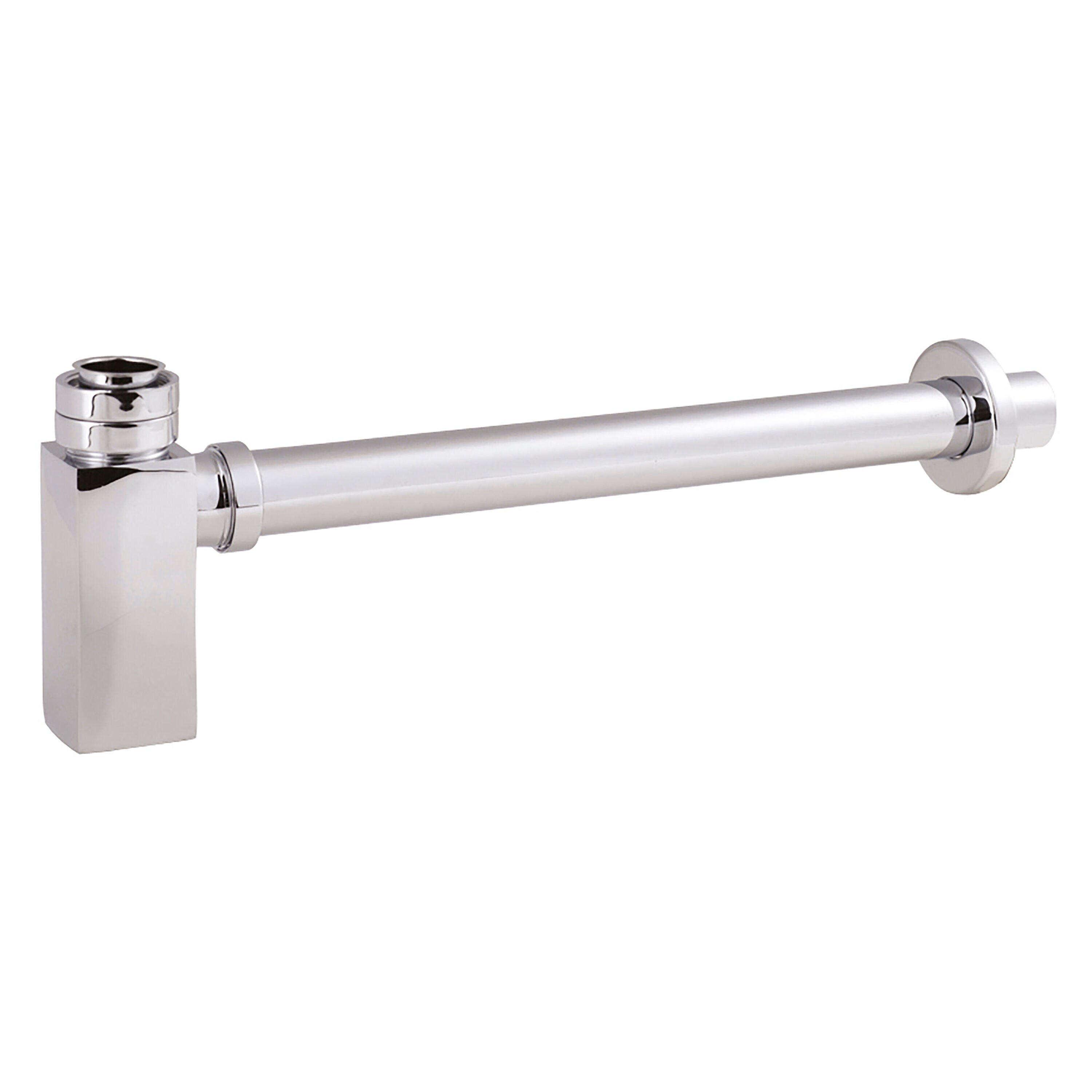 Balterley Square Bottle Trap for Modern Bathroom Basins Silver Chrome 1