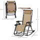 image 7 of Outsunny Folding Recliner Chair Outdoor Lounge Rocker Zero-Gravity Seat