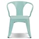 image 10 of COSTWAY Steel Kids Chair Set of 2 with Backrest Blue