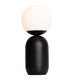 image 3 of Nordlux Notti Indoor Table Lamp Black Metal E14 Hand Blown Glass - Mains Powered, IP20 | Black | Mocha