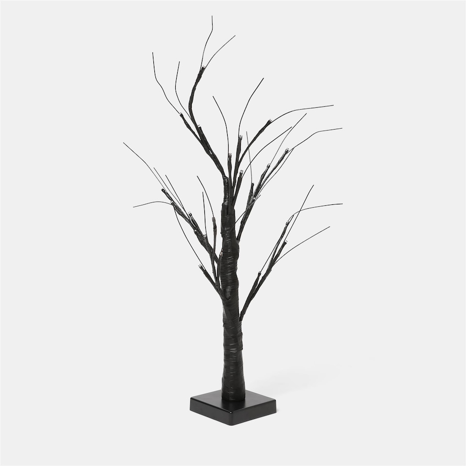 image 1 of OHS 64cm Halloween LED Twig Tree Light Black Illuminated Tabletop Accent