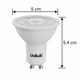 image 3 of UniBulb LED GU10 345lm 3.6W (Replaces 50W) 6500K (Daylight) Spotlight Downlight Light Bulb - Pack of 6