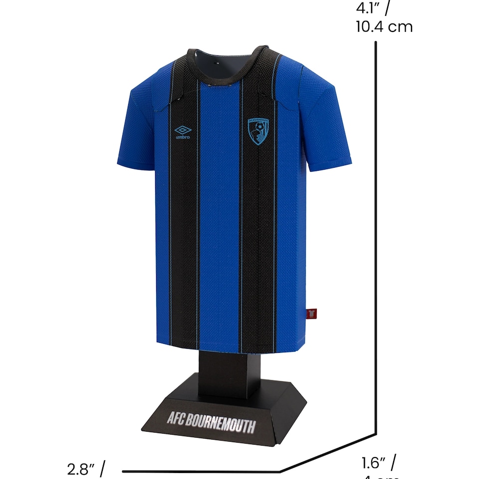 image 1 of RadStuff Alloy Metal Football Shirt - AFC Bournemouth Away Kit 2025/26