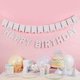image 5 of Pastel Rainbow Stripes Happy Birthday Luncheon Paper Napkins 3 Ply 33cm - Pack of 16 | Multi