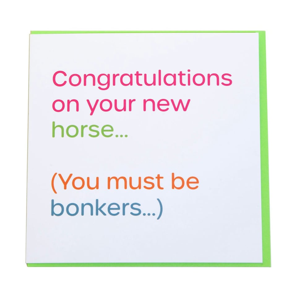 Gubblecote Bonkers Greetings Card - Multicoloured - One Size
