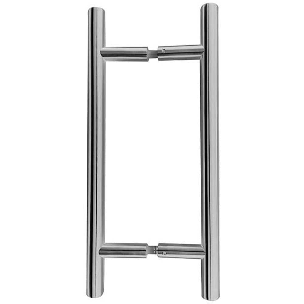 Premium Satin Stainless Steel Pull Handle - 32mm B2B Fixing, 600x32x400mm - Door Handle