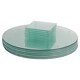 image 1 of Harbour Housewares 12 Piece Round Glass Placemats & Coasters Set - 30cm - Clear | Clear | Clear